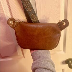 Cutest Brown Leather Crossbody Bag